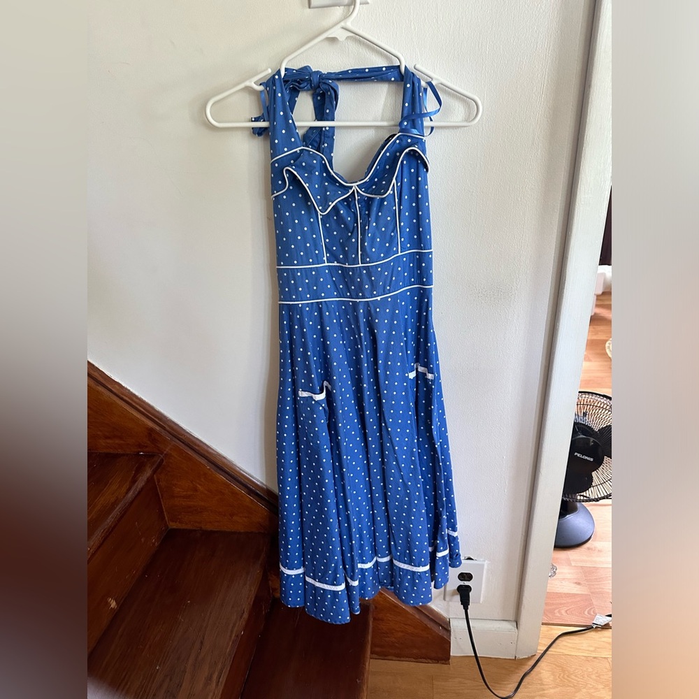 Hell Bunny Vixen Size Small Swing Halter Dress